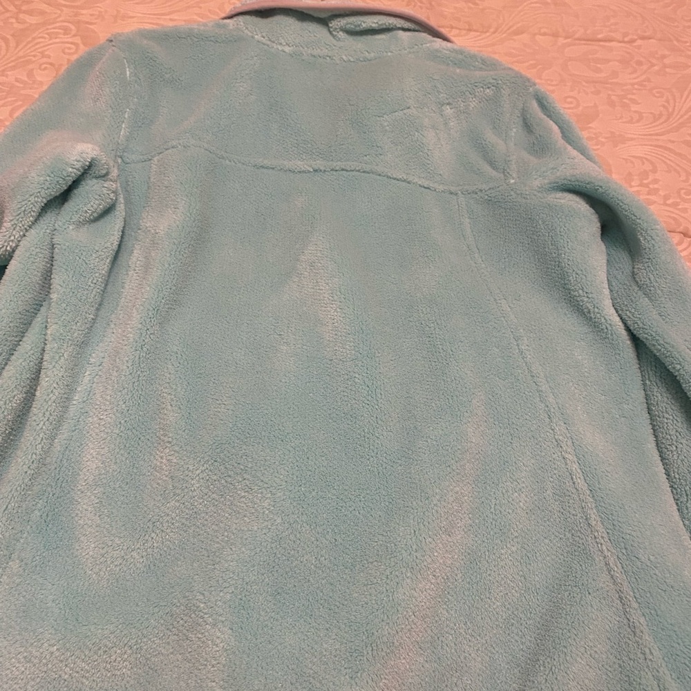 Turquoise Fleece Pullover - Picture 5 of 5